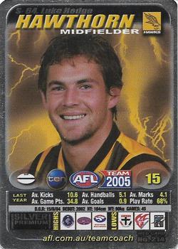 2005 Team Zone AFL Team - Silver Premium #S-64 Luke Hodge Front